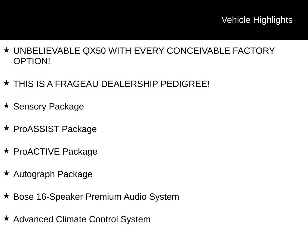 2019 INFINITI QX50 view 5