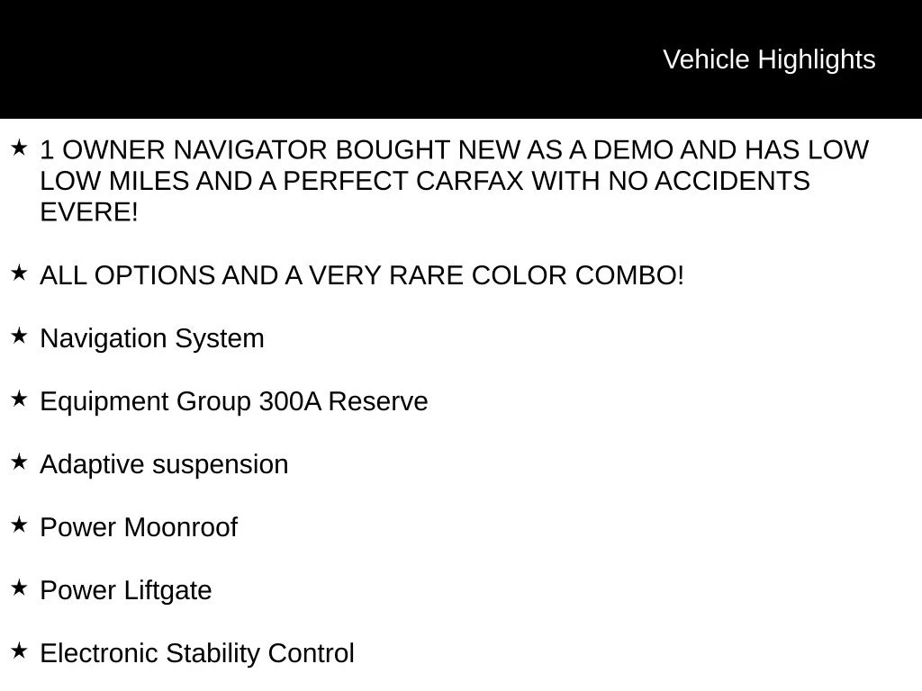 2017 Lincoln Navigator view 5