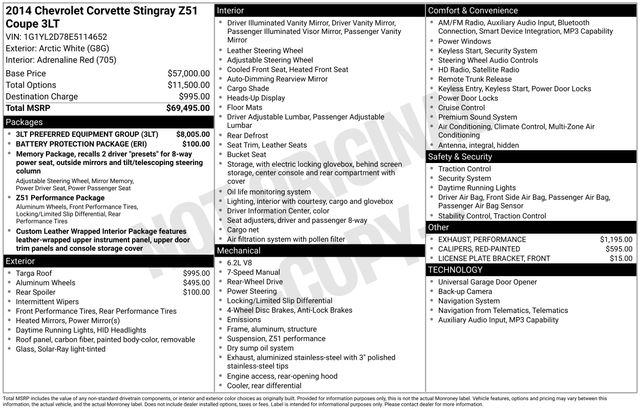 2014 Chevrolet Corvette Z51 - Photo 37