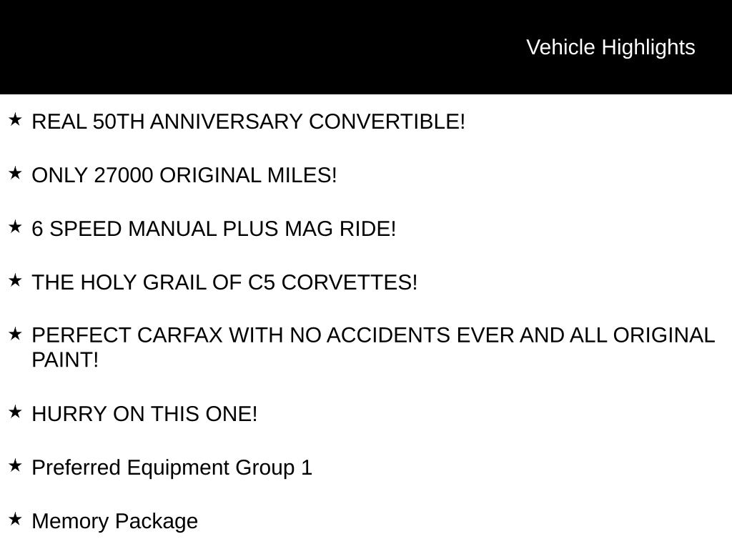 2003 Chevrolet Corvette view 5