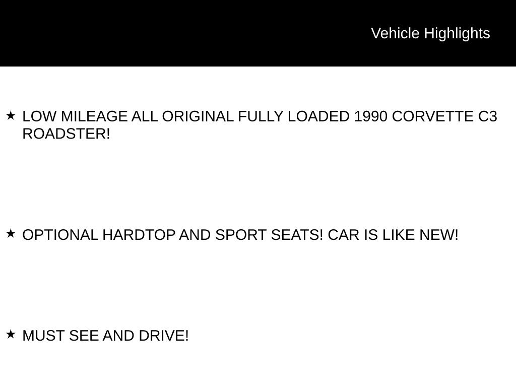 1990 Chevrolet Corvette view 5