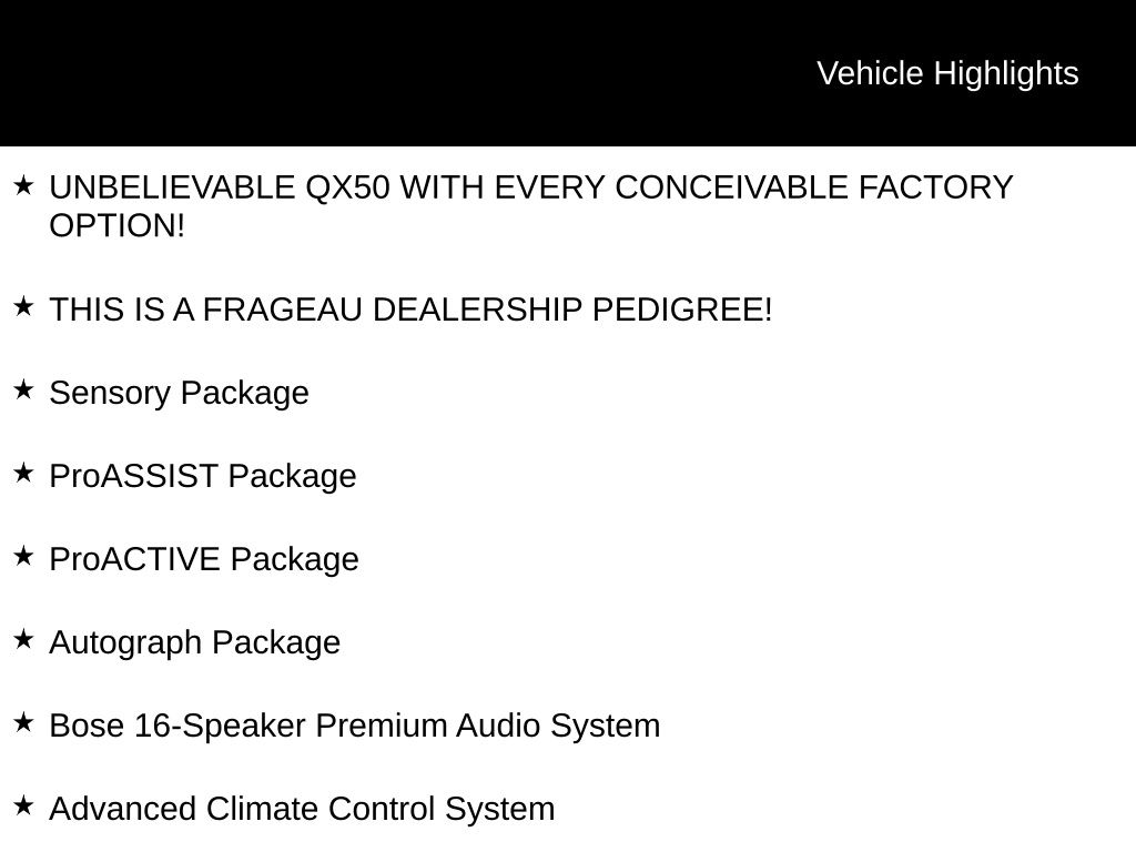2019 INFINITI QX50 view 5