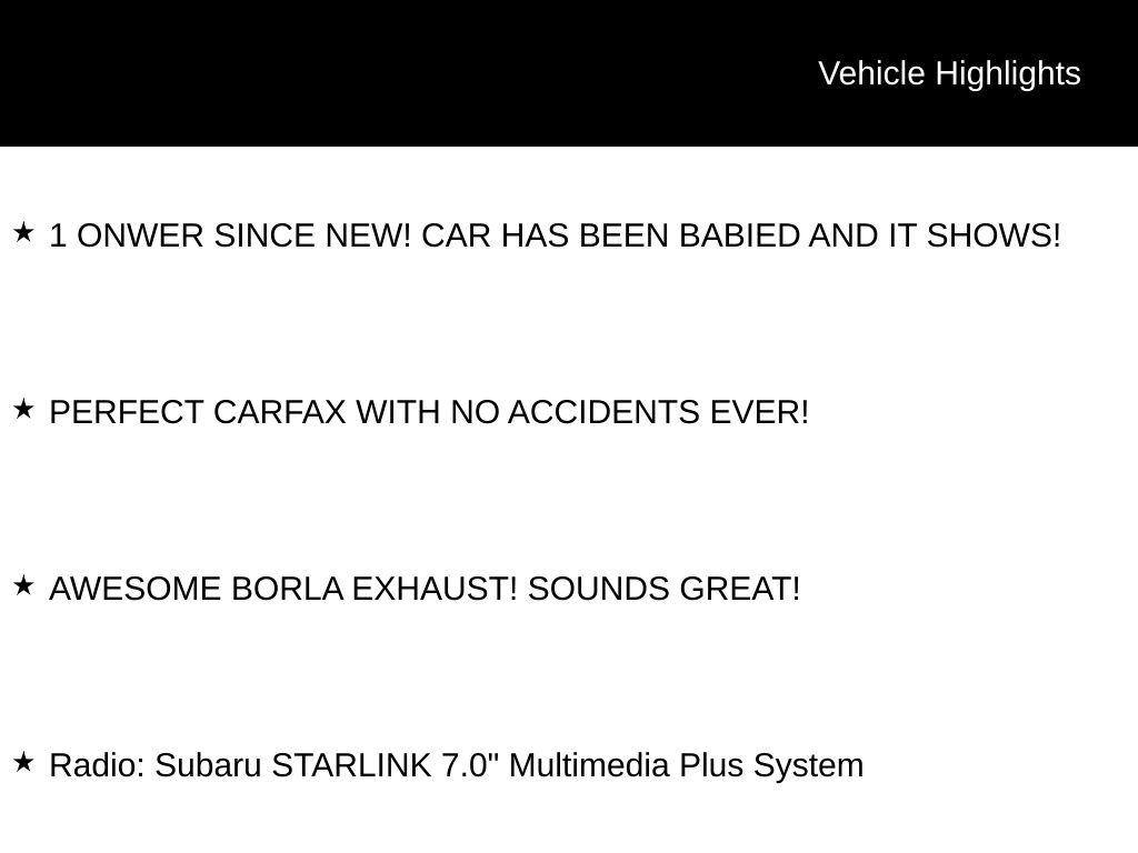 2020 Subaru WRX view 5